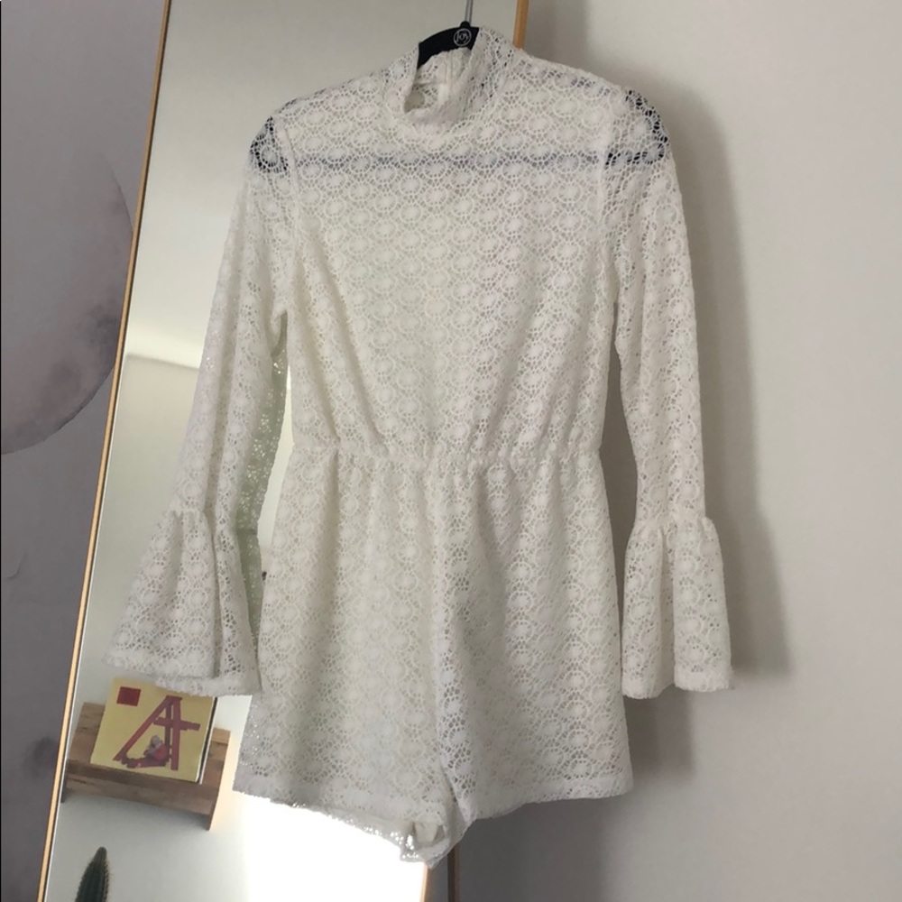 Mink Pink lace romper